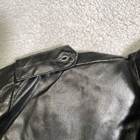 Vintage Christopher Hart Leather Jacket Full Zip Black Men's 48 XL TALL - Picture 4 of 9